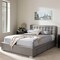 Baxton Studio Rene Modern King Size Grey 4-drawer Storage Platform Bed 127-7062 - alternate 9